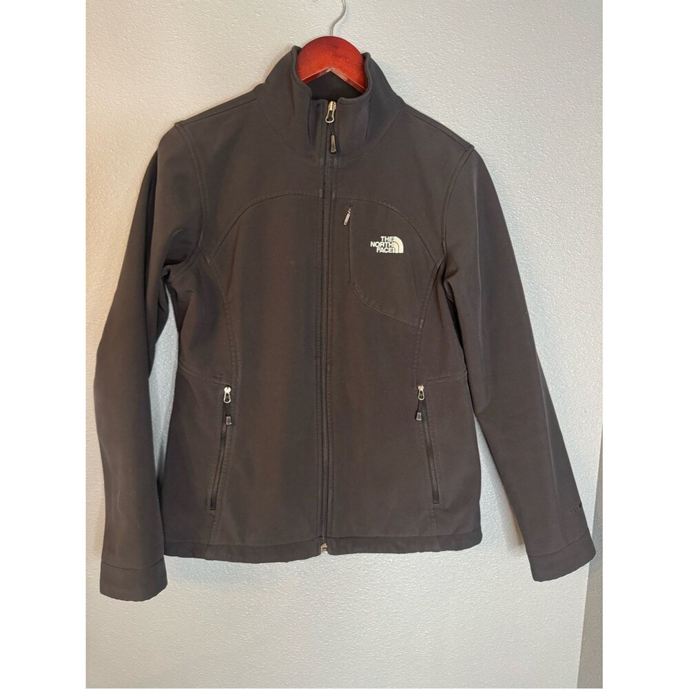 North Face WindWall Softshell Jacket Womens M Black Full Zip Fleece Gorpcore